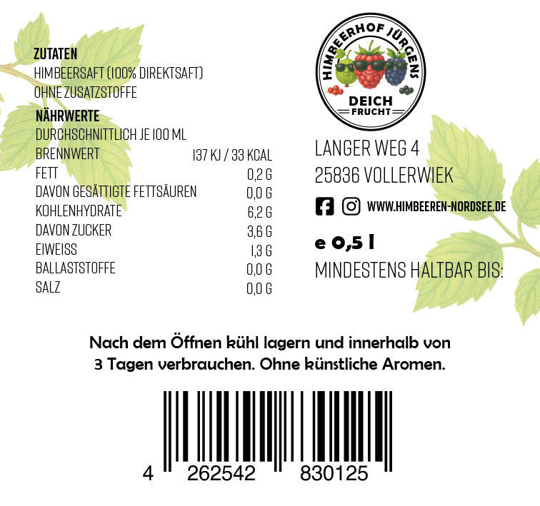 Himbeersaft 0,5l