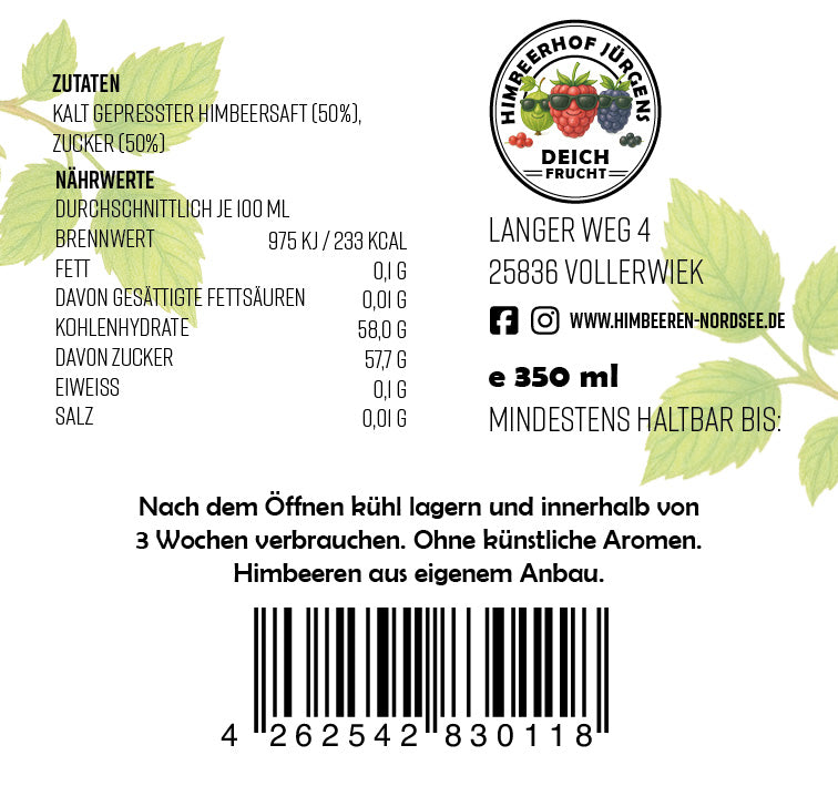 Himbeersirup 350ml