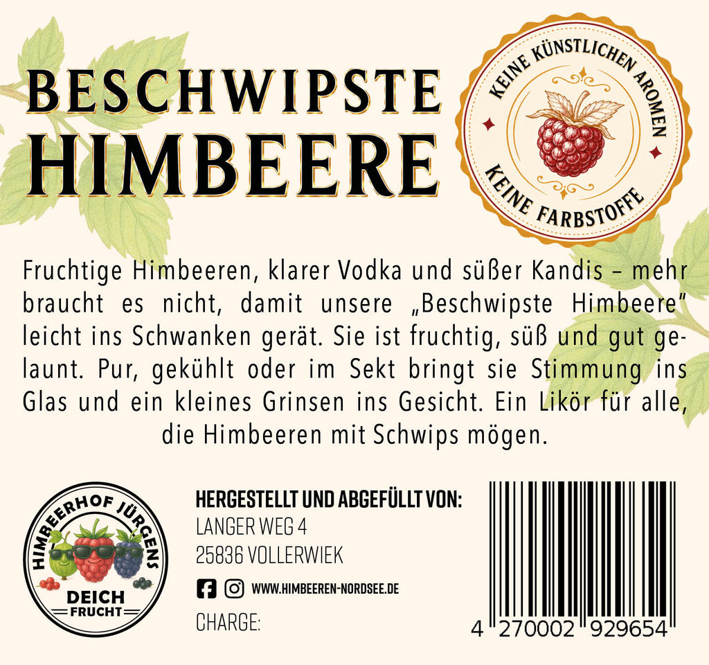 Beschwipste Himbeere